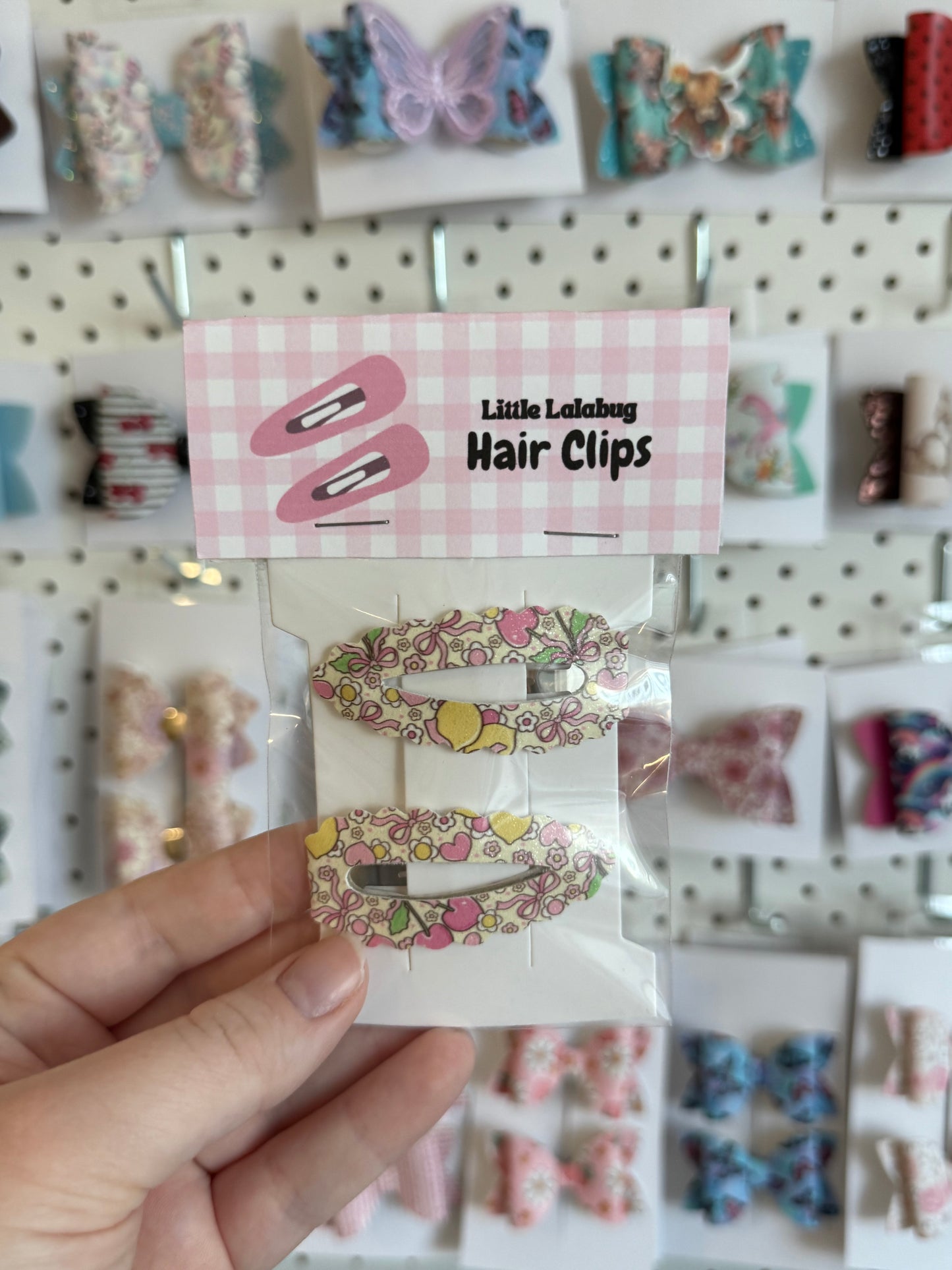 Snap clip 2pk - lemon & cherry