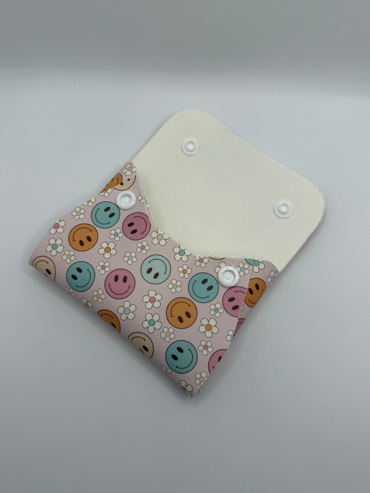 Mini Snap Pouch - Smiley Face