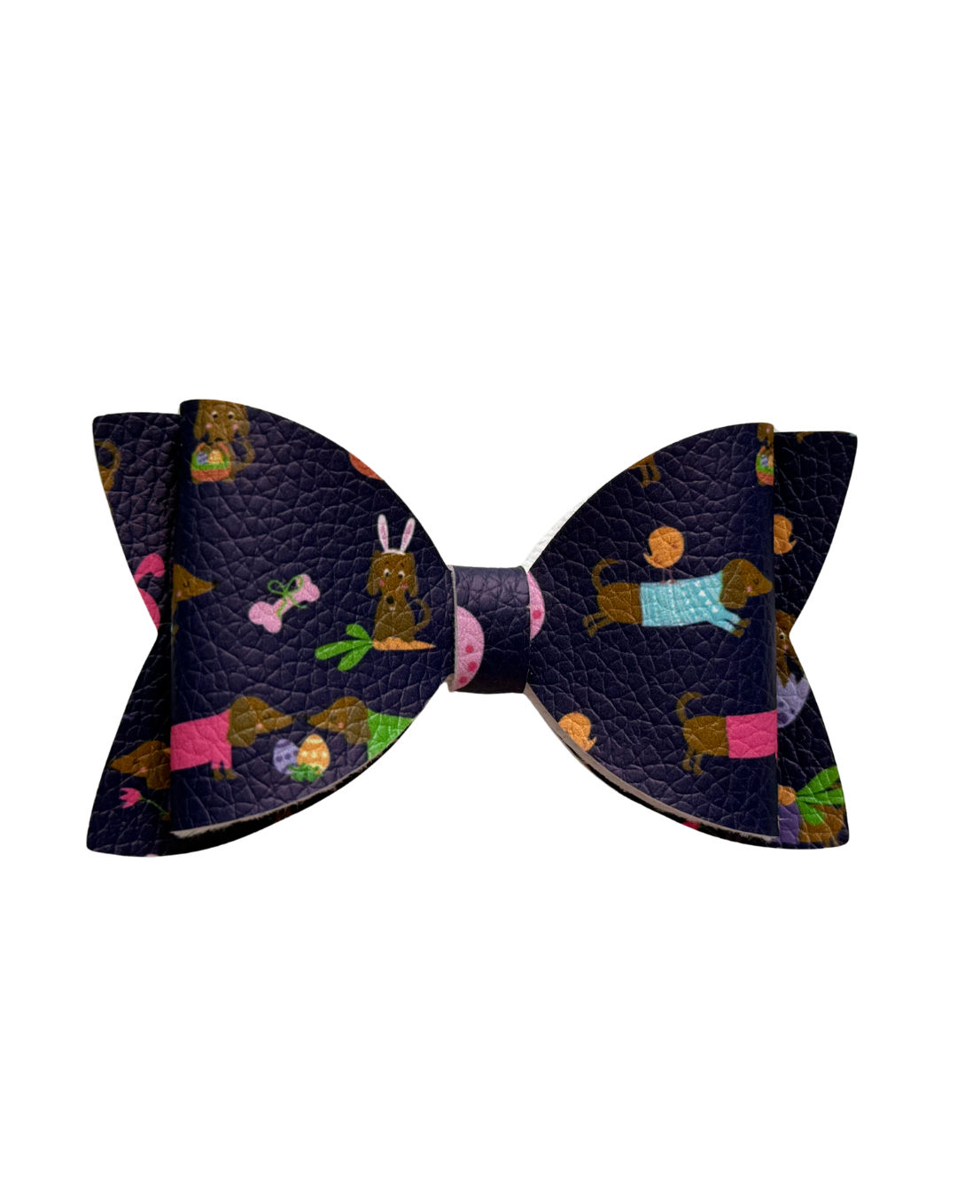 Easter Sausage Dog Regular Bow