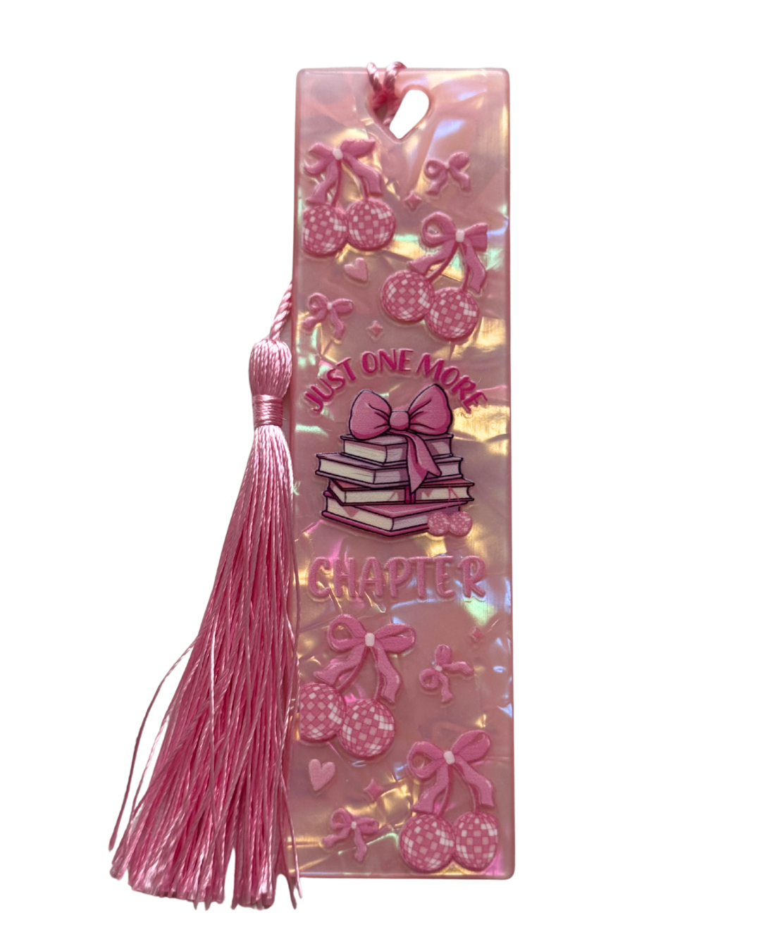 Just one more chapter acrylic bookmark