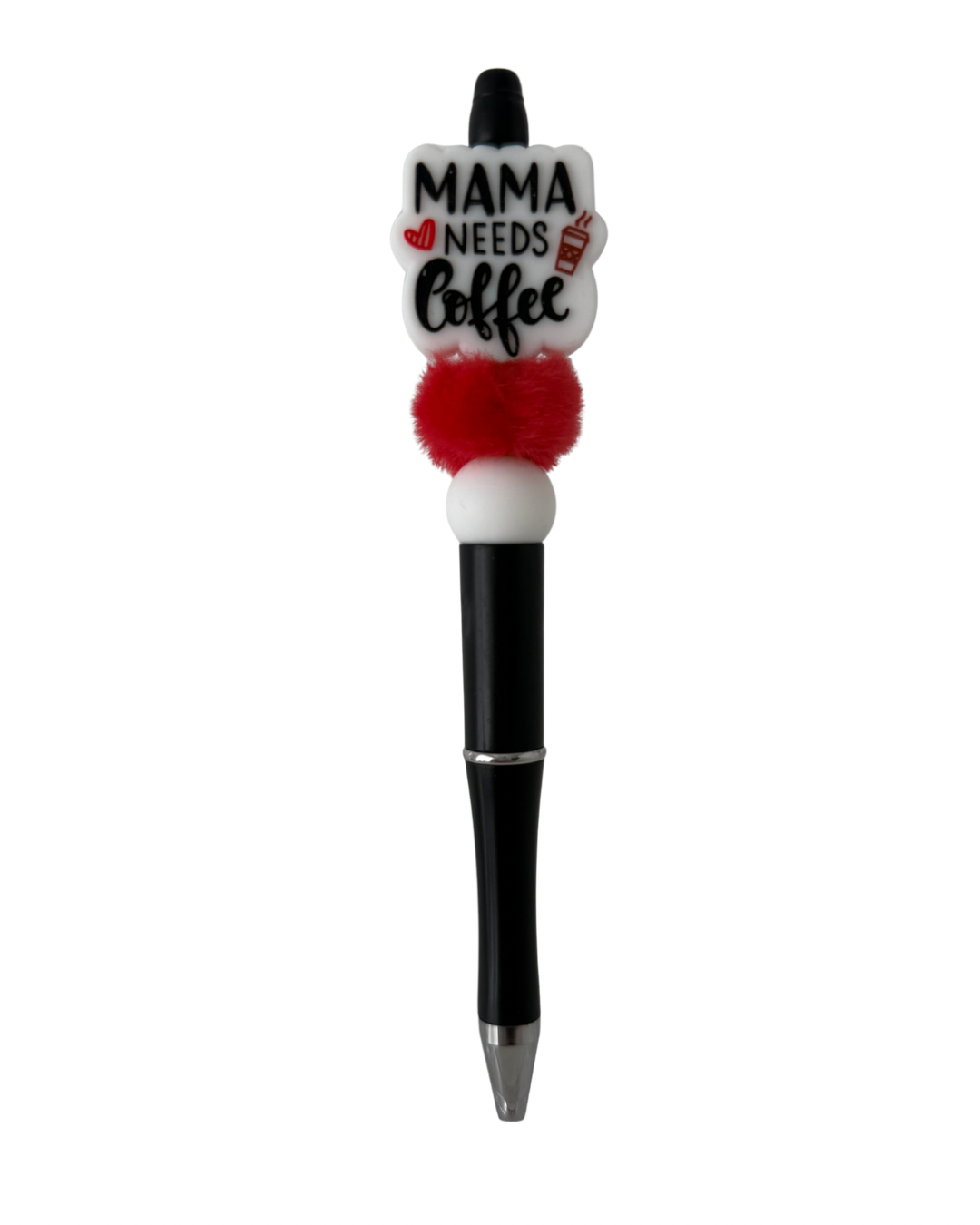 Mama needs coffee beaded pen