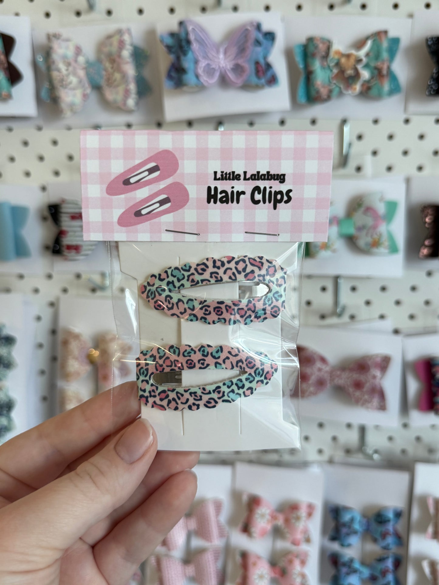 Snap clip 2pk - Animal print