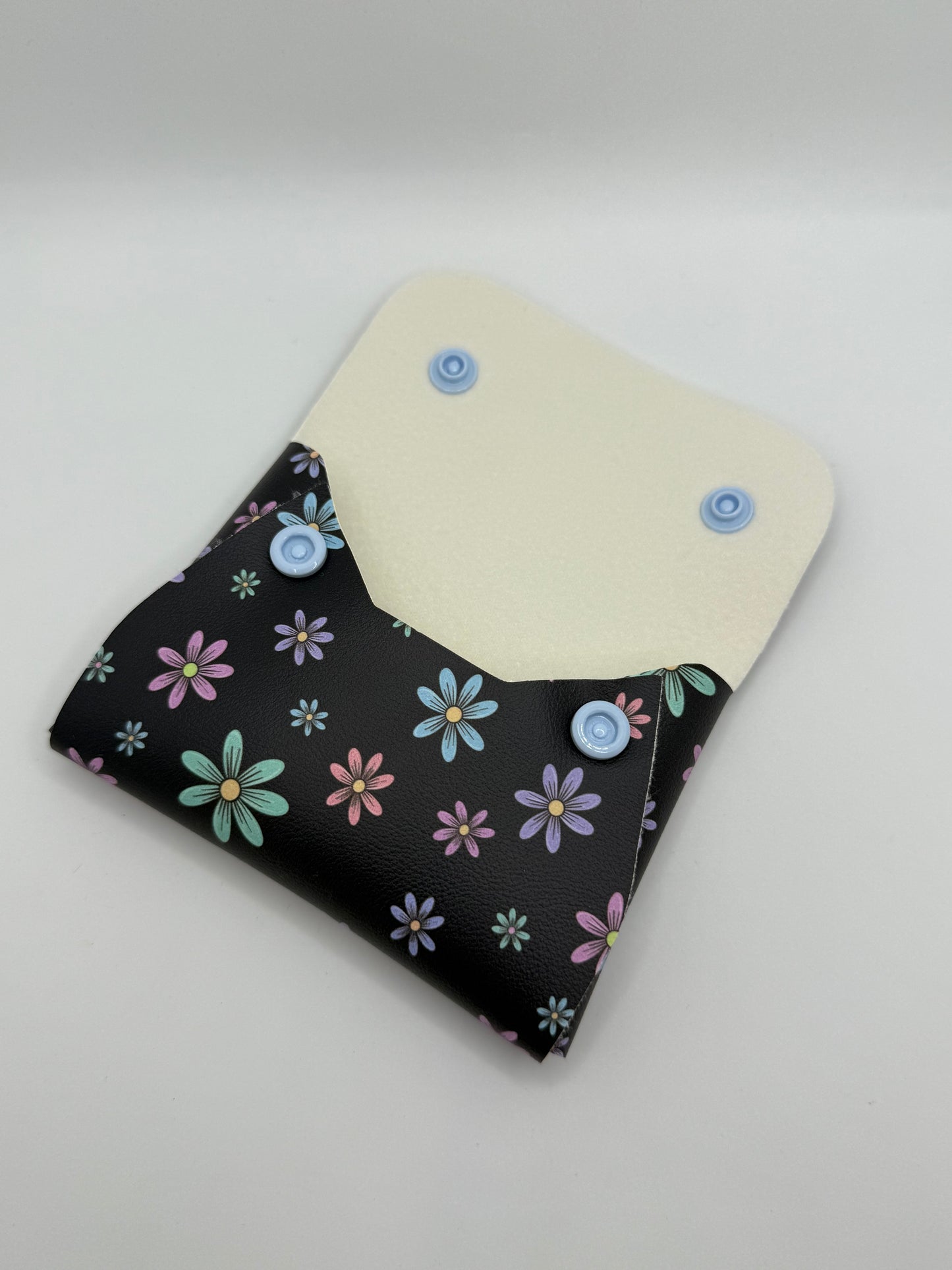Mini Snap Pouch - Navy Floral