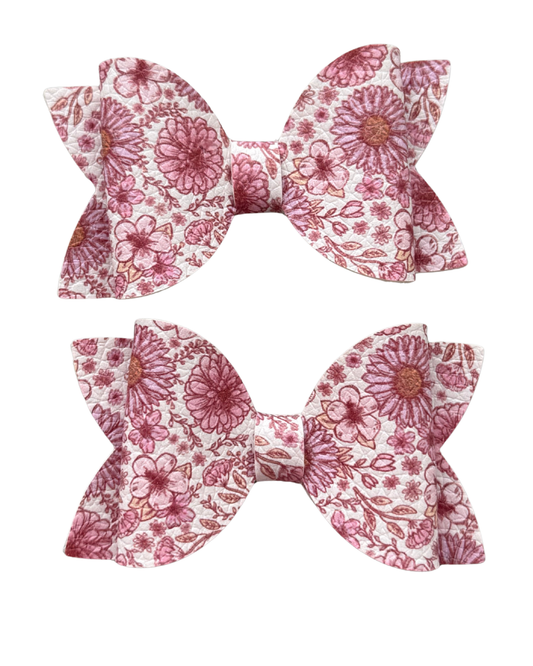 Soft Floral 2pk Mini Bows