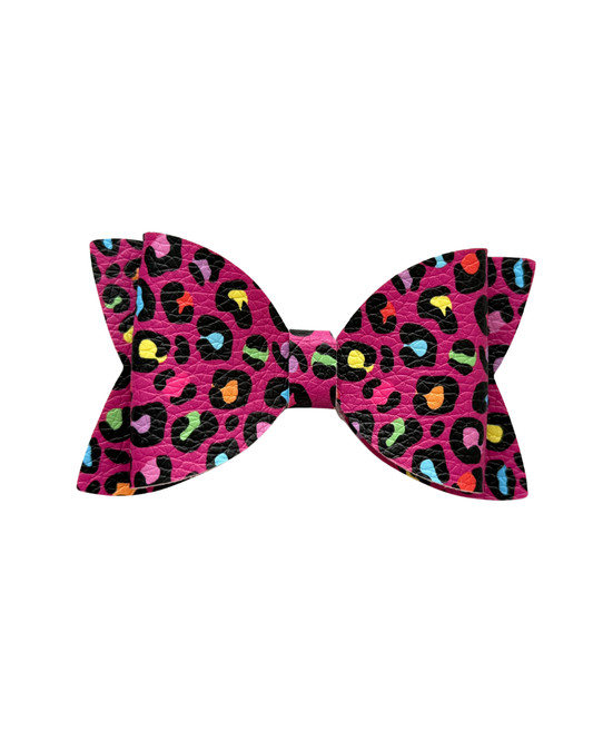 Animal Print Regular Bow
