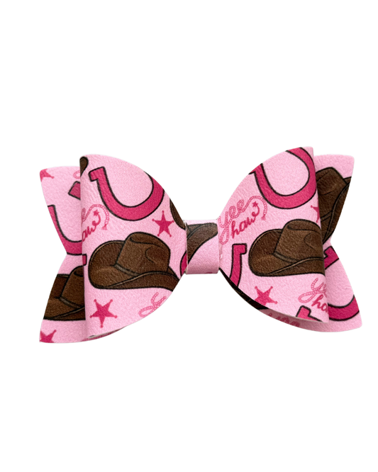 Western Pink Regular Bow