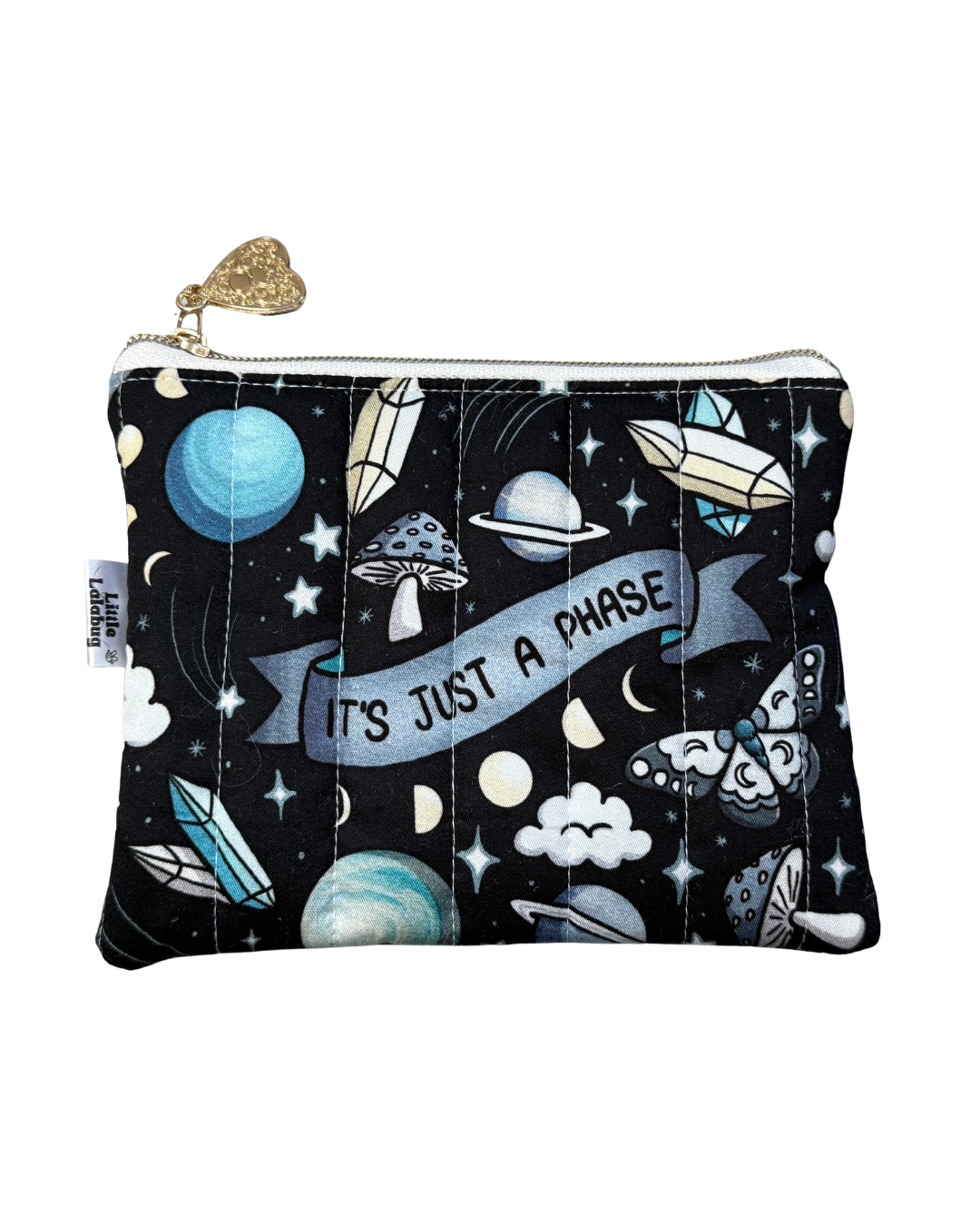 Its Just A Phase Small Quilted Pouch