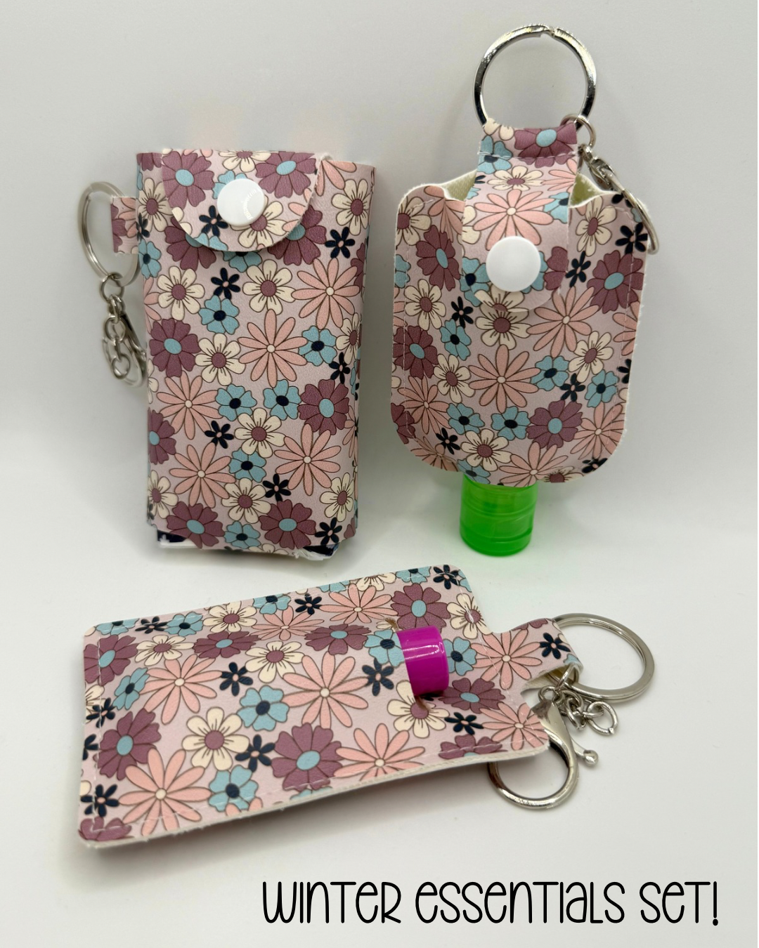 Winter Essentials Keychain Bundle - Winter Floral