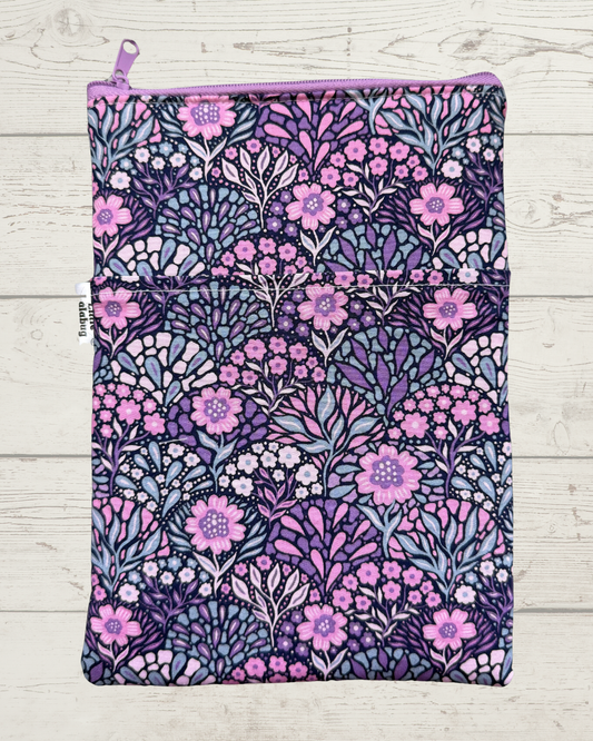 NEW E-Reader Sleeve - Purple Floral