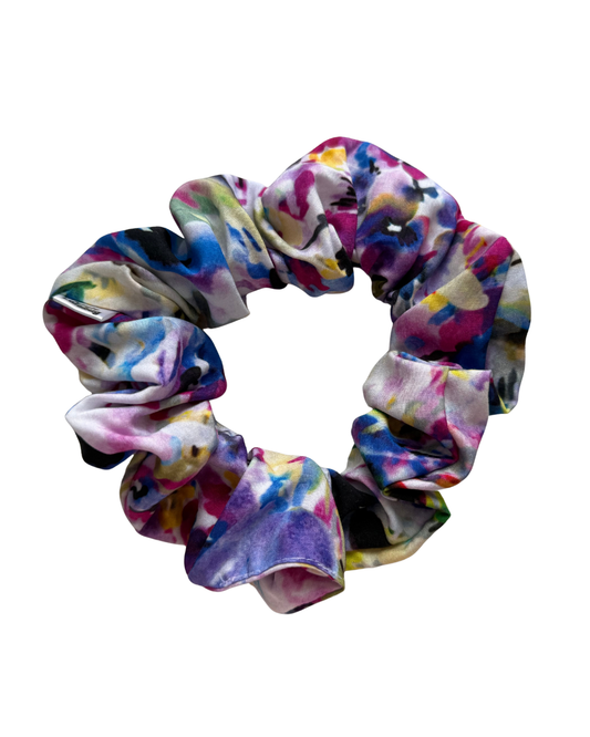 Multicolour Abstract Floral Regular Scrunchie