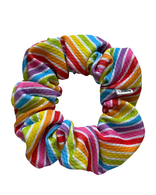 Rainbow Stripe Regular Scrunchie