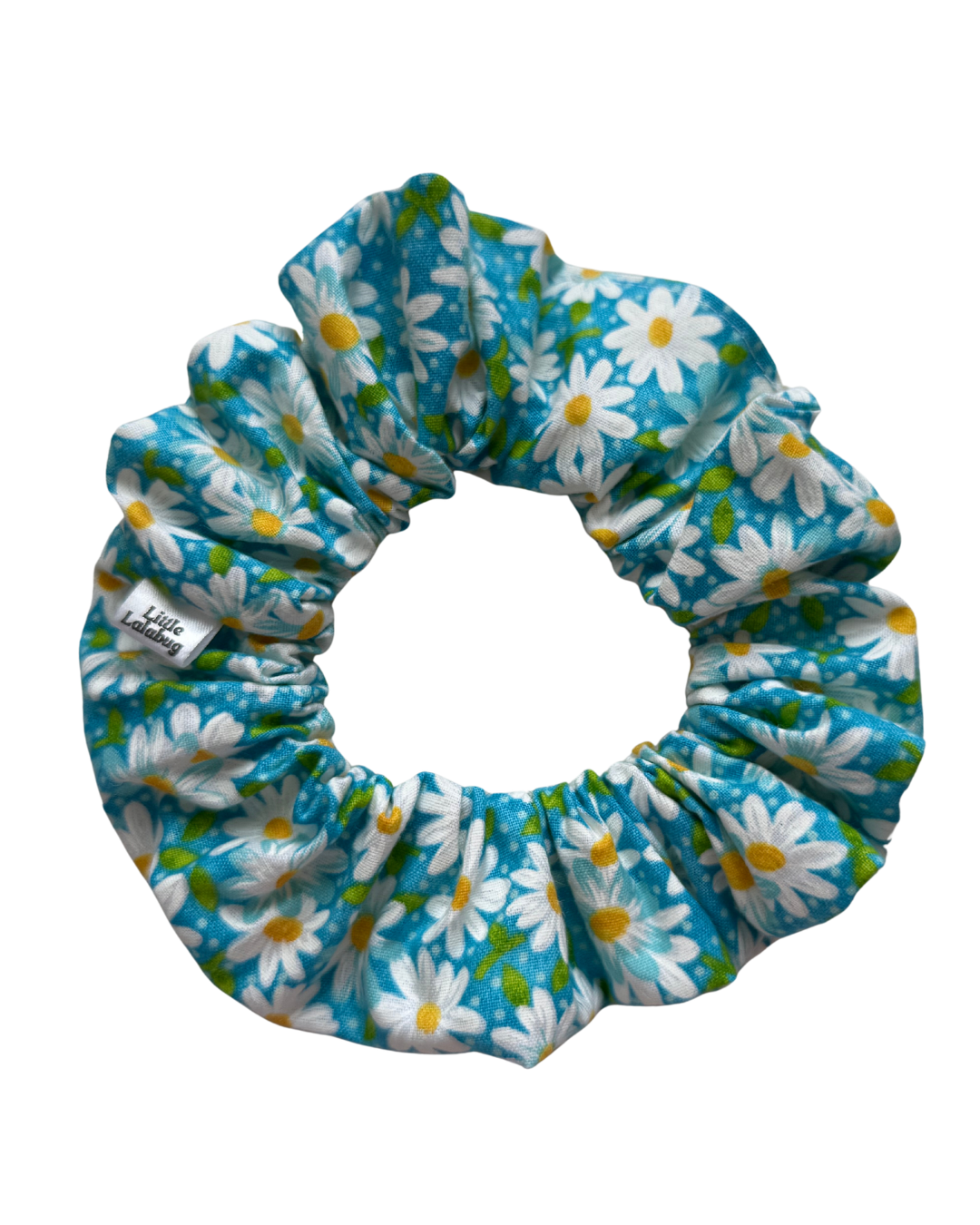 Blue Daisy Regular Scrunchie
