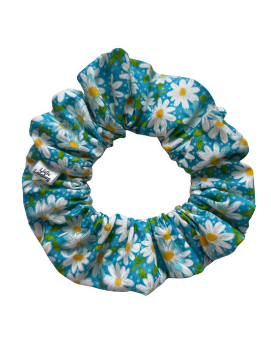 Blue Daisy Regular Scrunchie