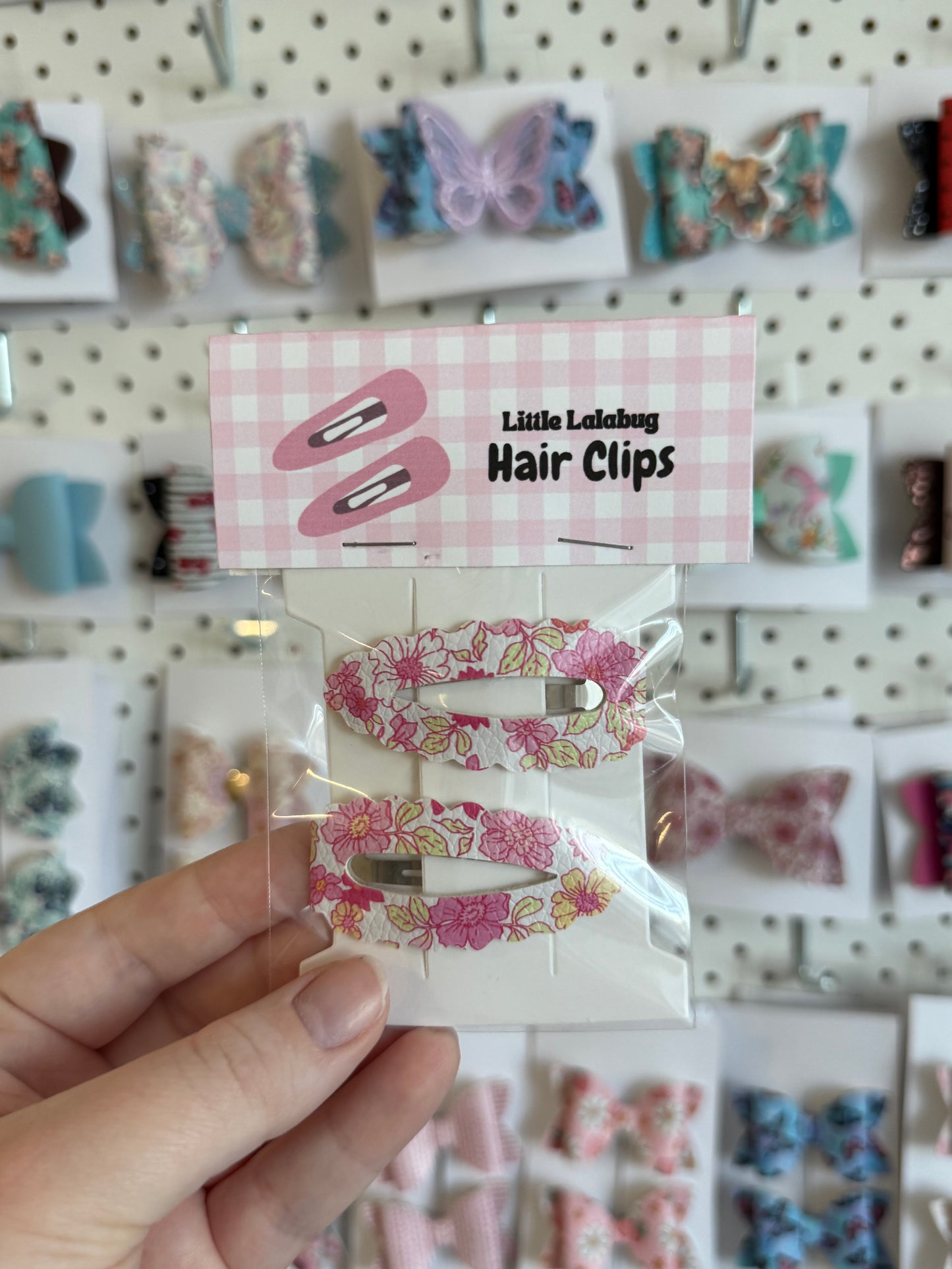 Snap clip 2pk - floral 1