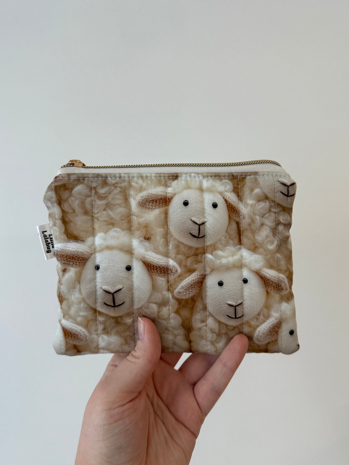 Small Quilted Pouch - Sheep