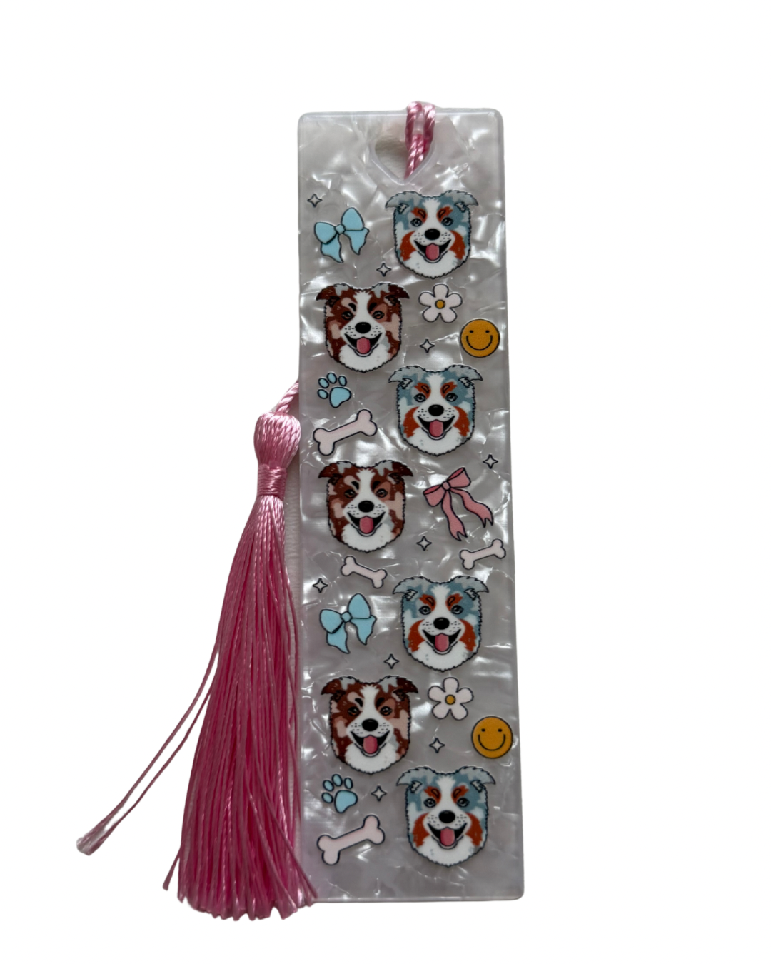 Dog acrylic bookmark