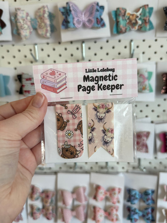 Page keeper - highland cows