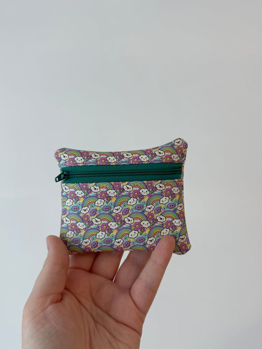 Rainbow smiles coin purse