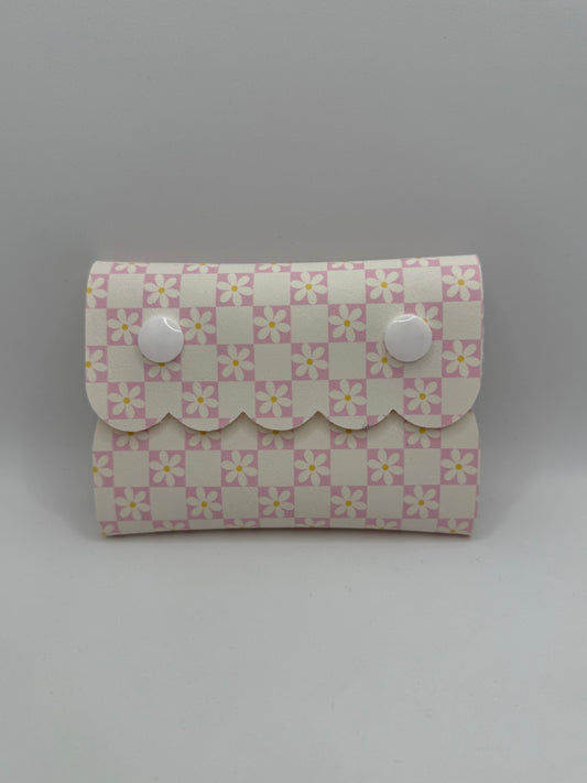 Mini Snap Pouch - Daisy Checker