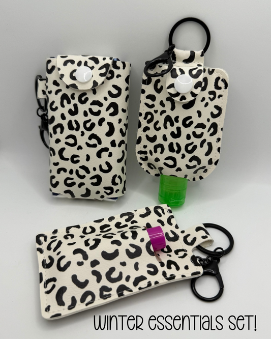 Winter Essentials Keychain Bundle - Leopard