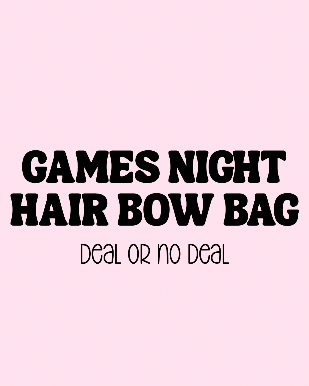 HAIR BOW BAG